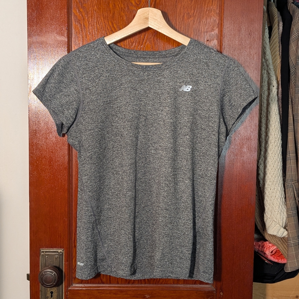 New Balance Women's Charcoal Short Sleeve Tee